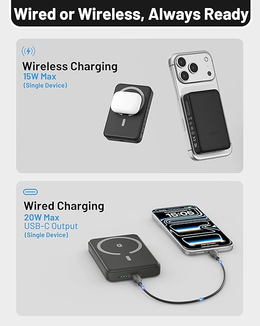 Virexa™ MagSnap Power Bank (10,000mAh)